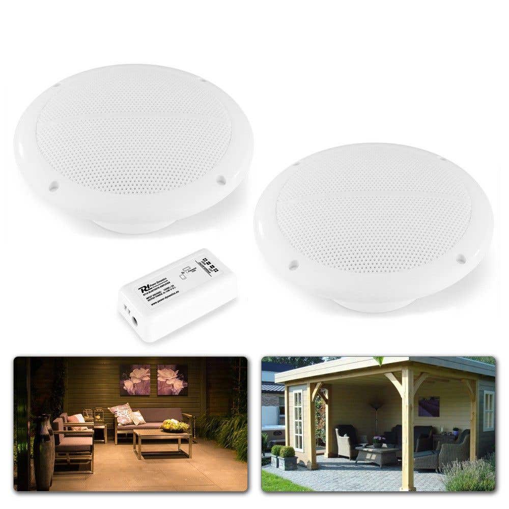 Power Dynamics BT10SET Bluetooth speakerset voor badkamer, overkapping, etc.