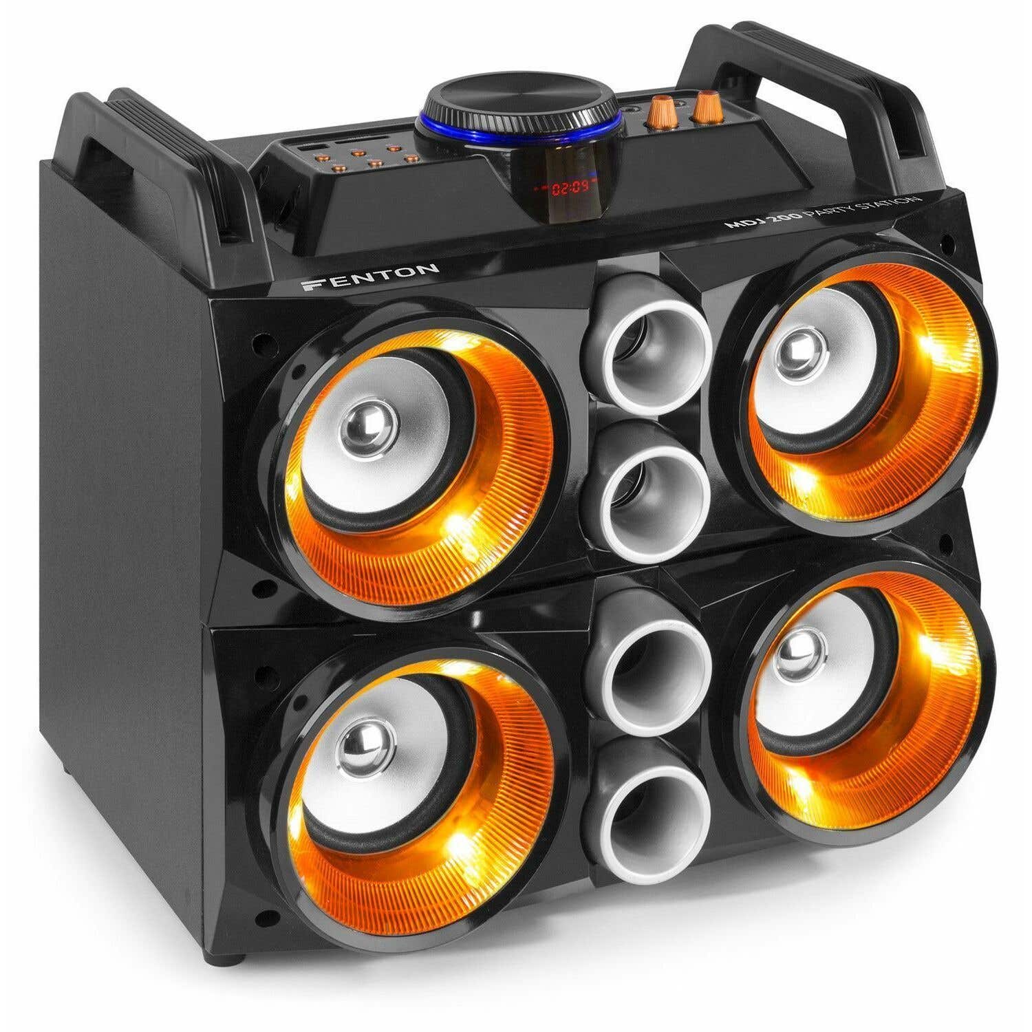 Fenton MDJ200 draadloze bluetooth party speaker met ingebouwde accu