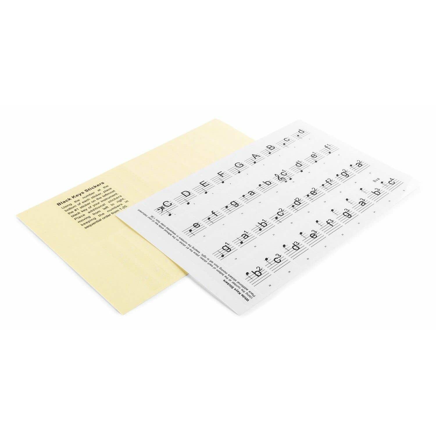MAX KB-KEY keyboard piano stickers (max. 61 toetsen) voor de beginnende keyboard speler