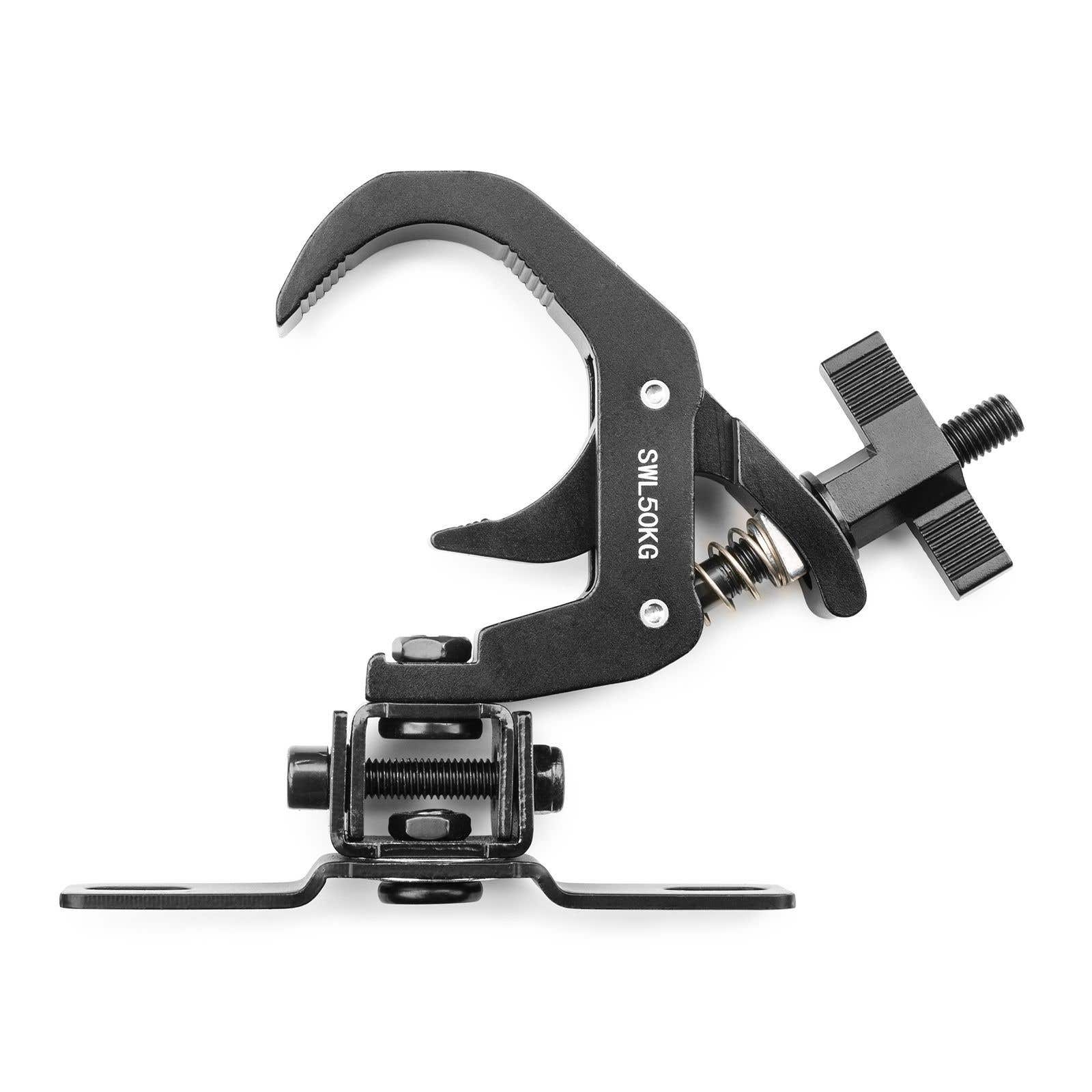 BC50B-75M Moving head quick trigger trussklem met kantelbare bevestiging - max. 50kg - Zwart