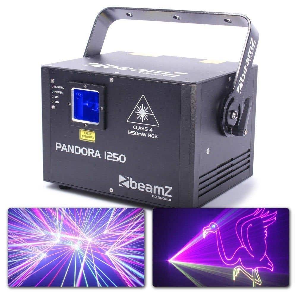 BeamZ Pandora 1250 TTL Laser RGB ILDA + DMX 1250mW