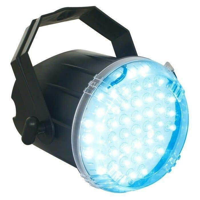 Blauwe party stroboscoop met 48 LEDs