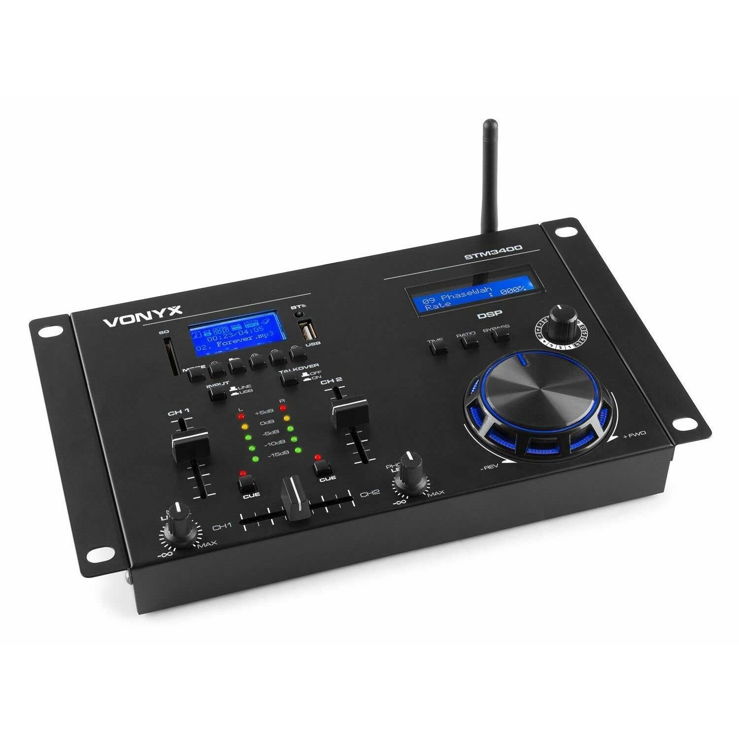 Vonyx STM3400 mixer met scratch, Bluetooth en mp3