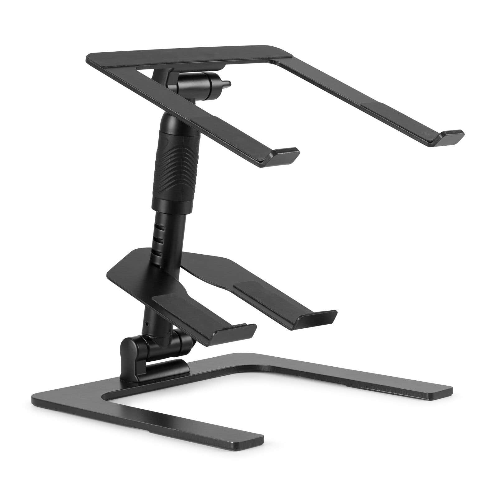 Vonyx DJLC2 laptop standaard - inclusief afneembare lade - in hoogte verstelbaar - opvouwbaar - zwart