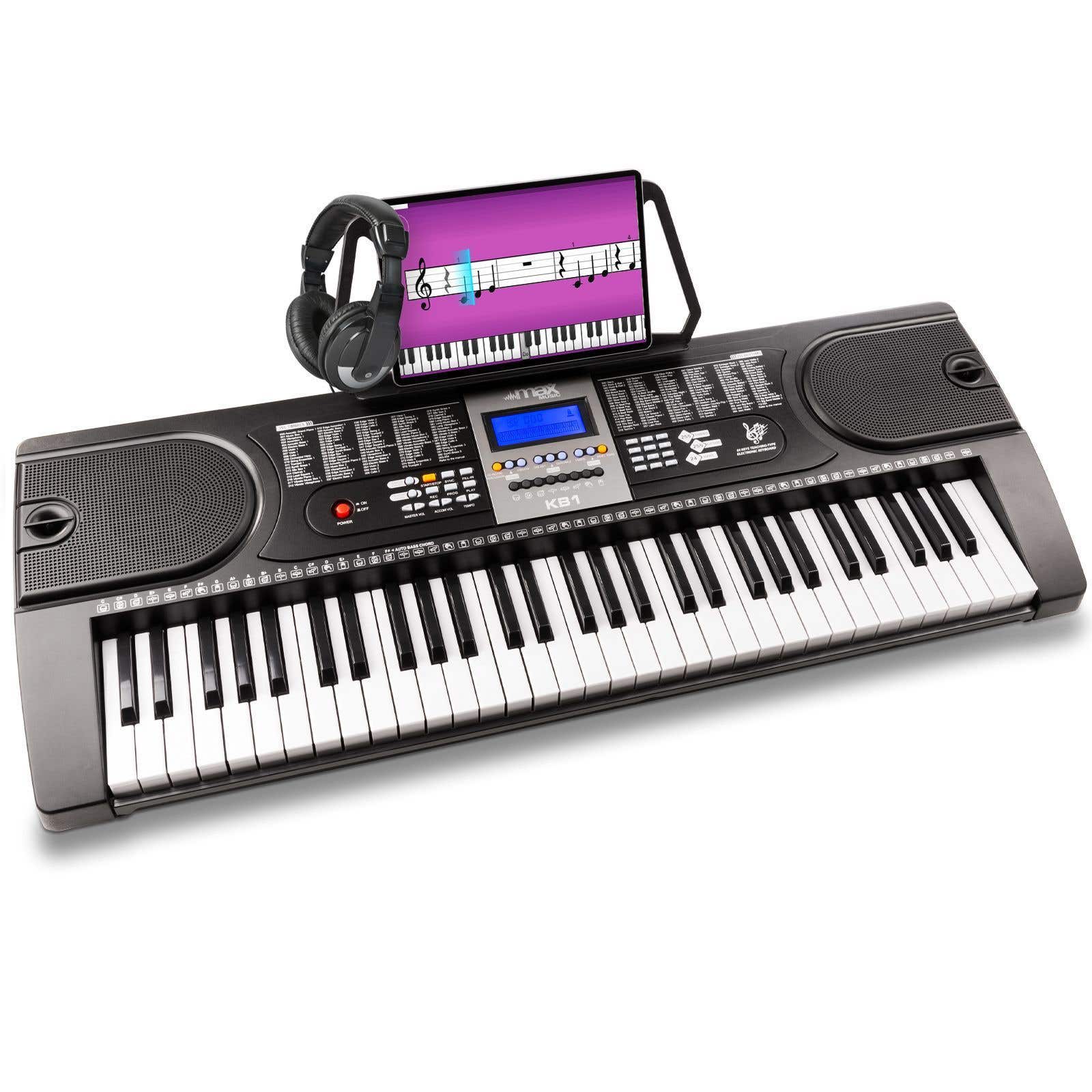 MAX KB1 beginners keyboard met 61 toetsen inclusief hoofdtelefoon
