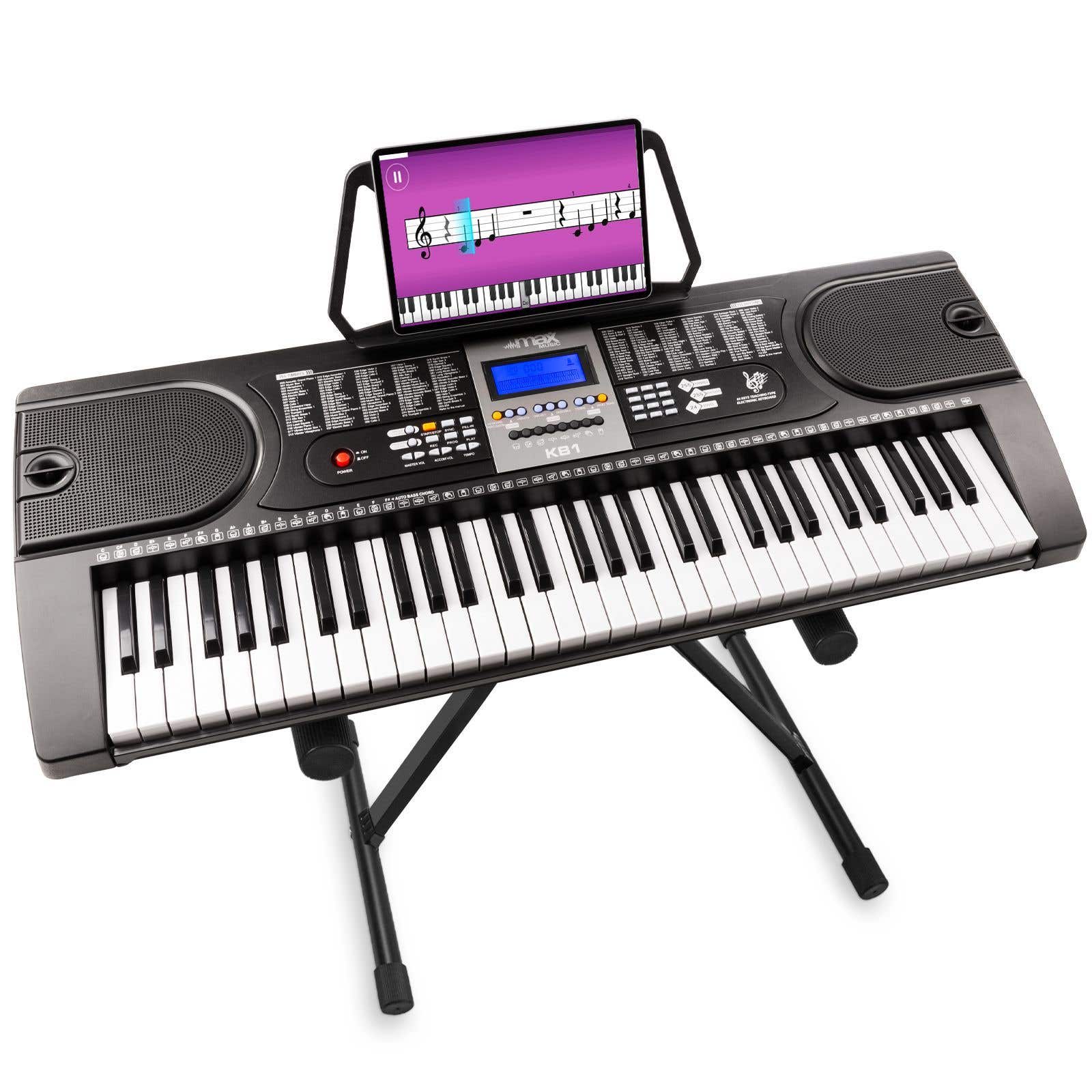 MAX KB1 beginners keyboard 61 toetsen incl. keyboardstandaard