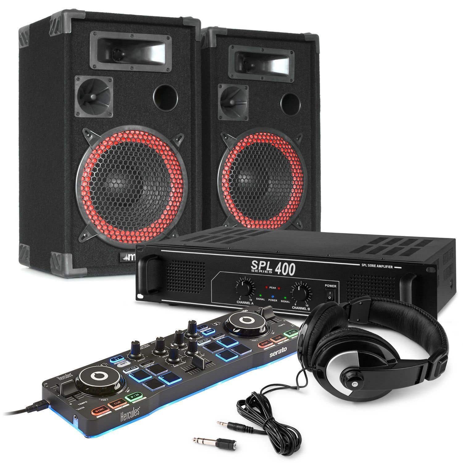 Hercules Starlight DJ controller 500W DJ starterspakket