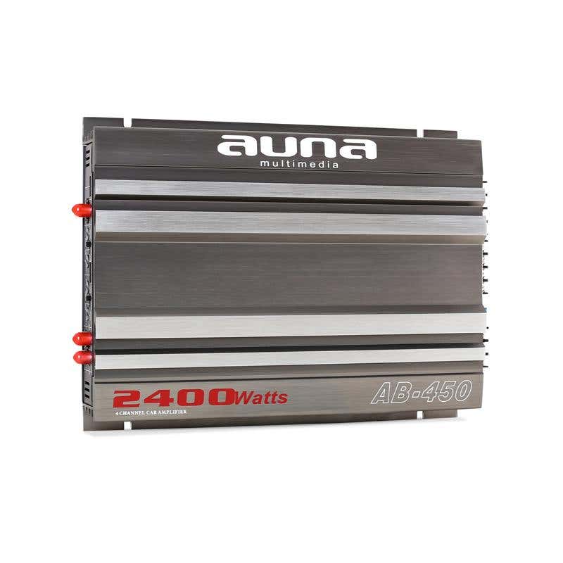 Auna 4-Kanaals auto versterker 2400W