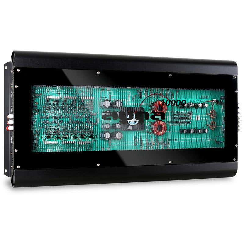 Auna 6-kanaals 10.000 Watt MOSFET auto versterker
