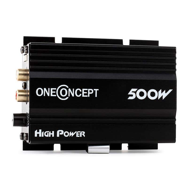 OneConcept 500 Watt versterker voor scooter of auto - Zwart