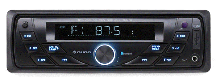 Auna MD-140-BT Autoradio met USB/SD mp3 speler, AUX, Bluetooth en RDS