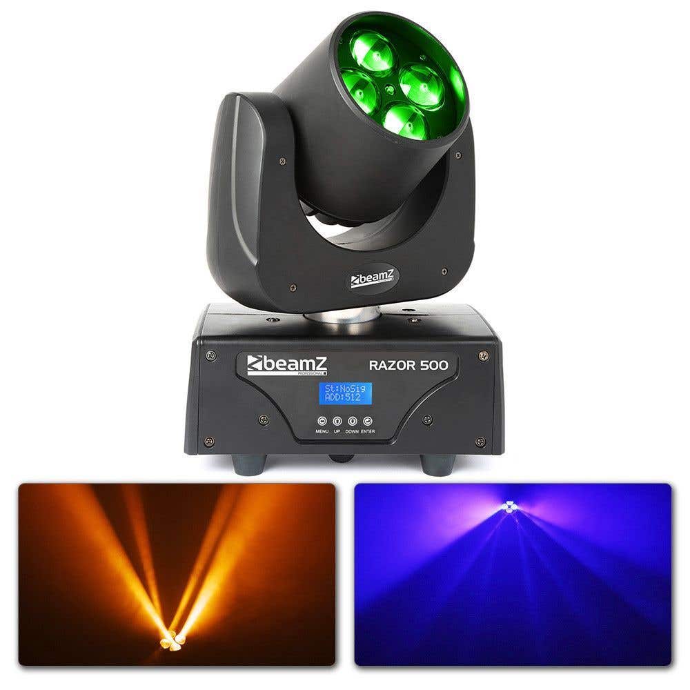 BeamZ Pro Razor500 movinghead met roterende lenzen