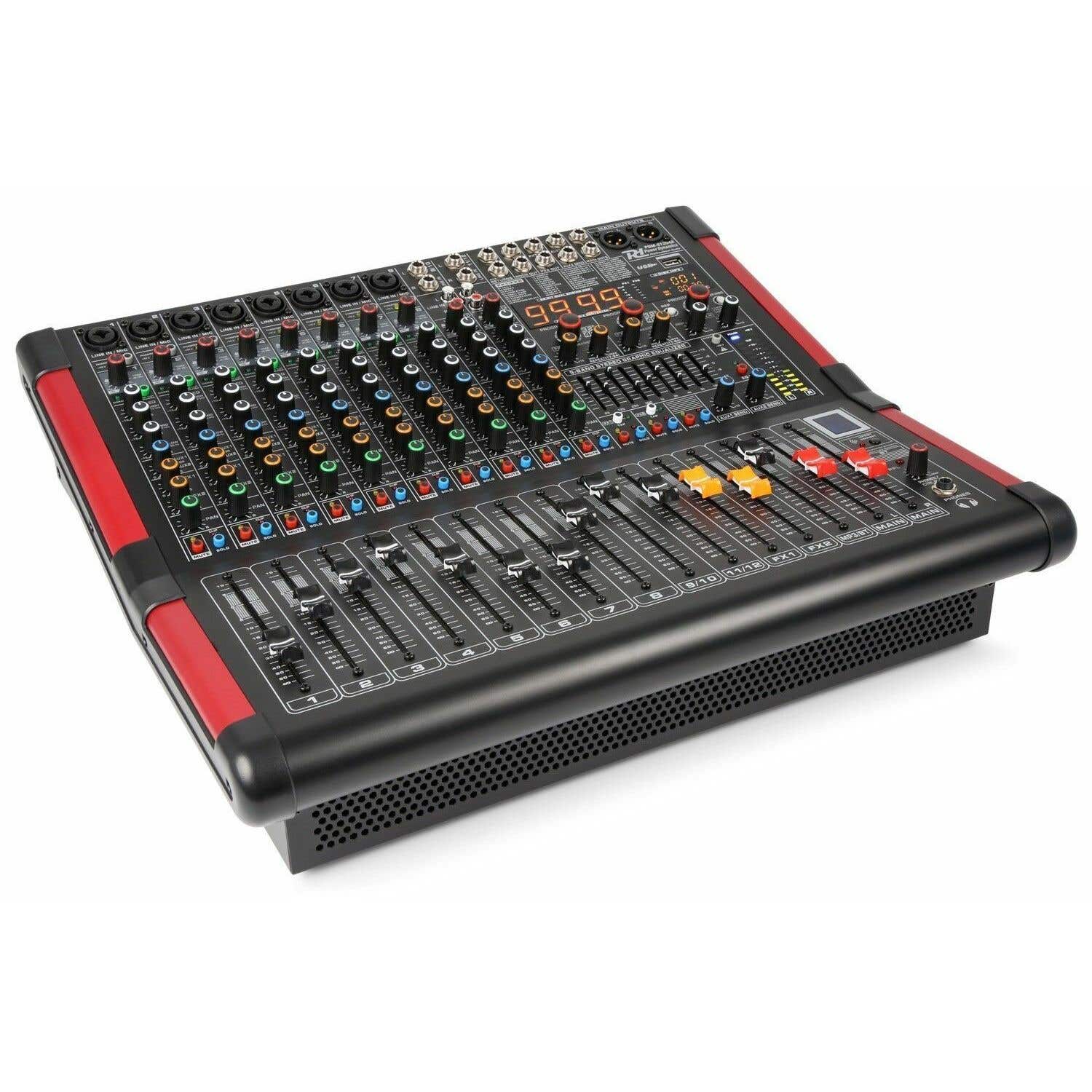 Power Dynamics PDM-S1204A 12 kanaals mengpaneel met ingebouwde versterker