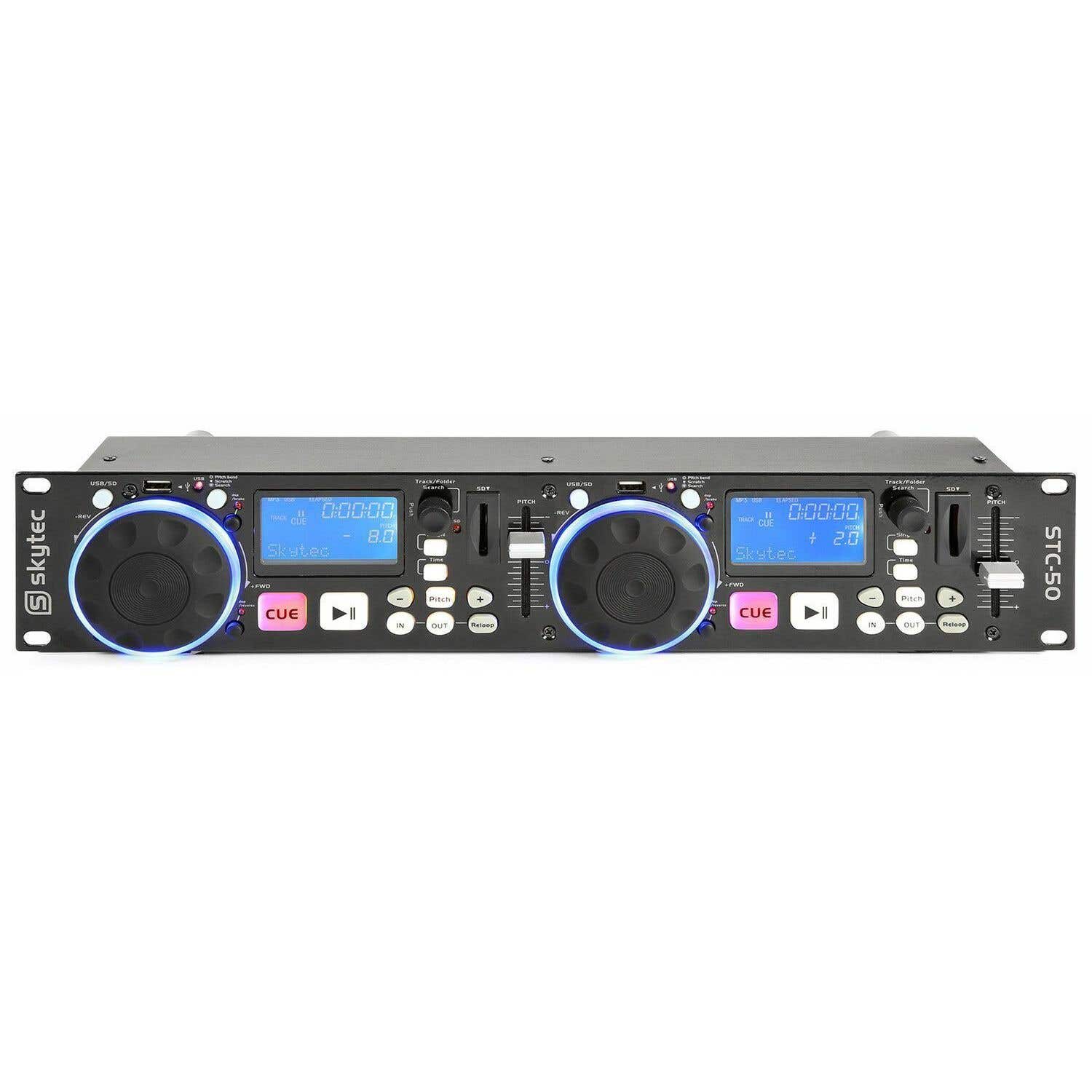 2e keus - SkyTec STC-50 Dubbele DJ USB / SD mediaspeler
