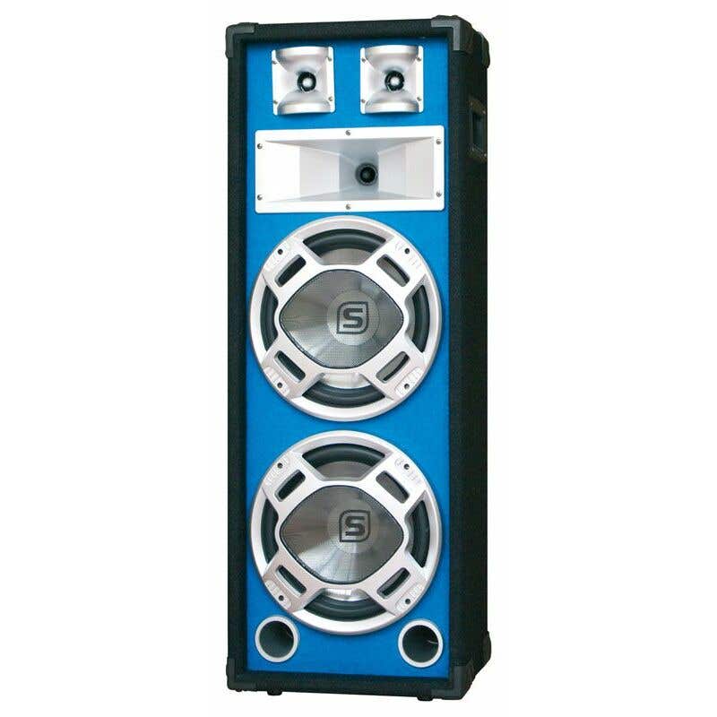 2e keus - SkyTec PA DJ Luidspreker blauw 2 x 8