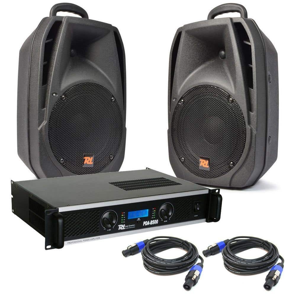 Power Dynamics PDA-8 Speaker set 1000 Watt