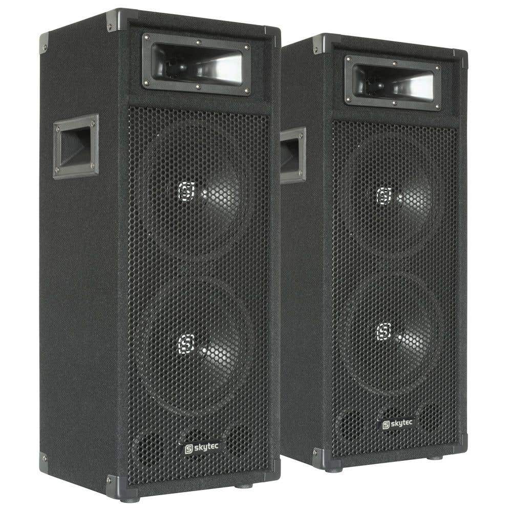 SkyTec Set van 2 SM28 Heavy Duty PA Luidsprekers
