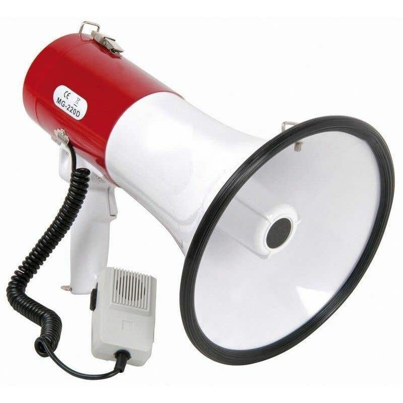 Megafoon 30W met sirene