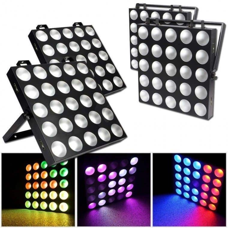 BeamZ MadMax 25 COB LED Pro Set 4 met Flightcase