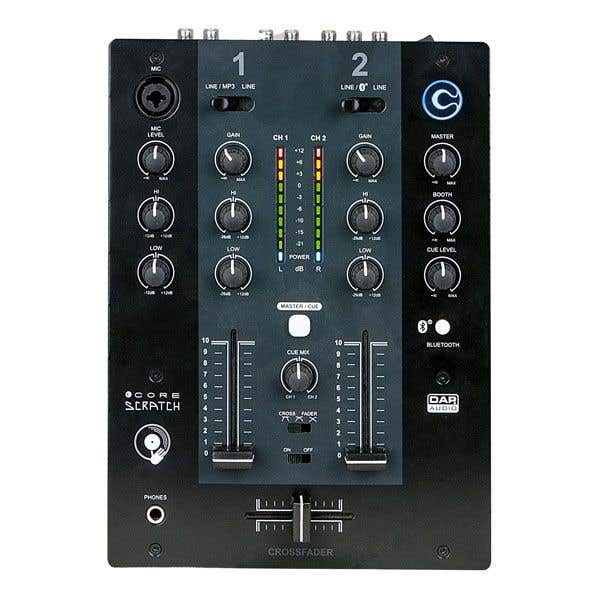 DAP CORE Scratch 2 kanaals DJ Mixer