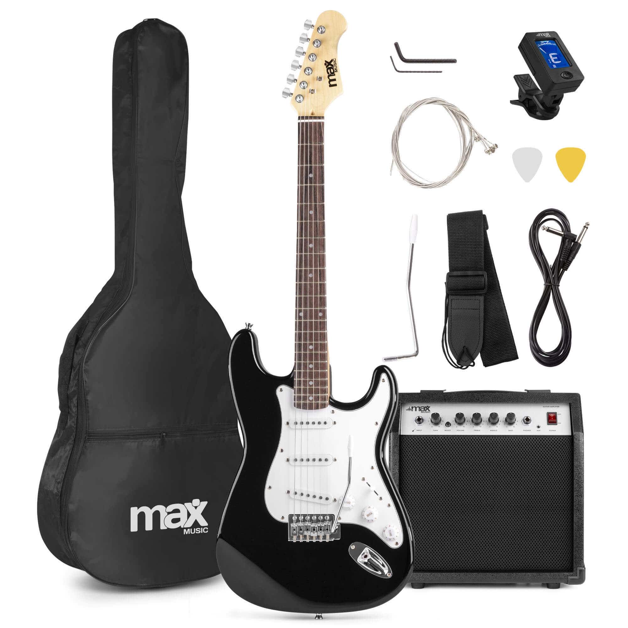 Retourdeal - MAX GigKit elektrische gitaar starterset met o.a. 40W versterker - 4/4 - Zwart