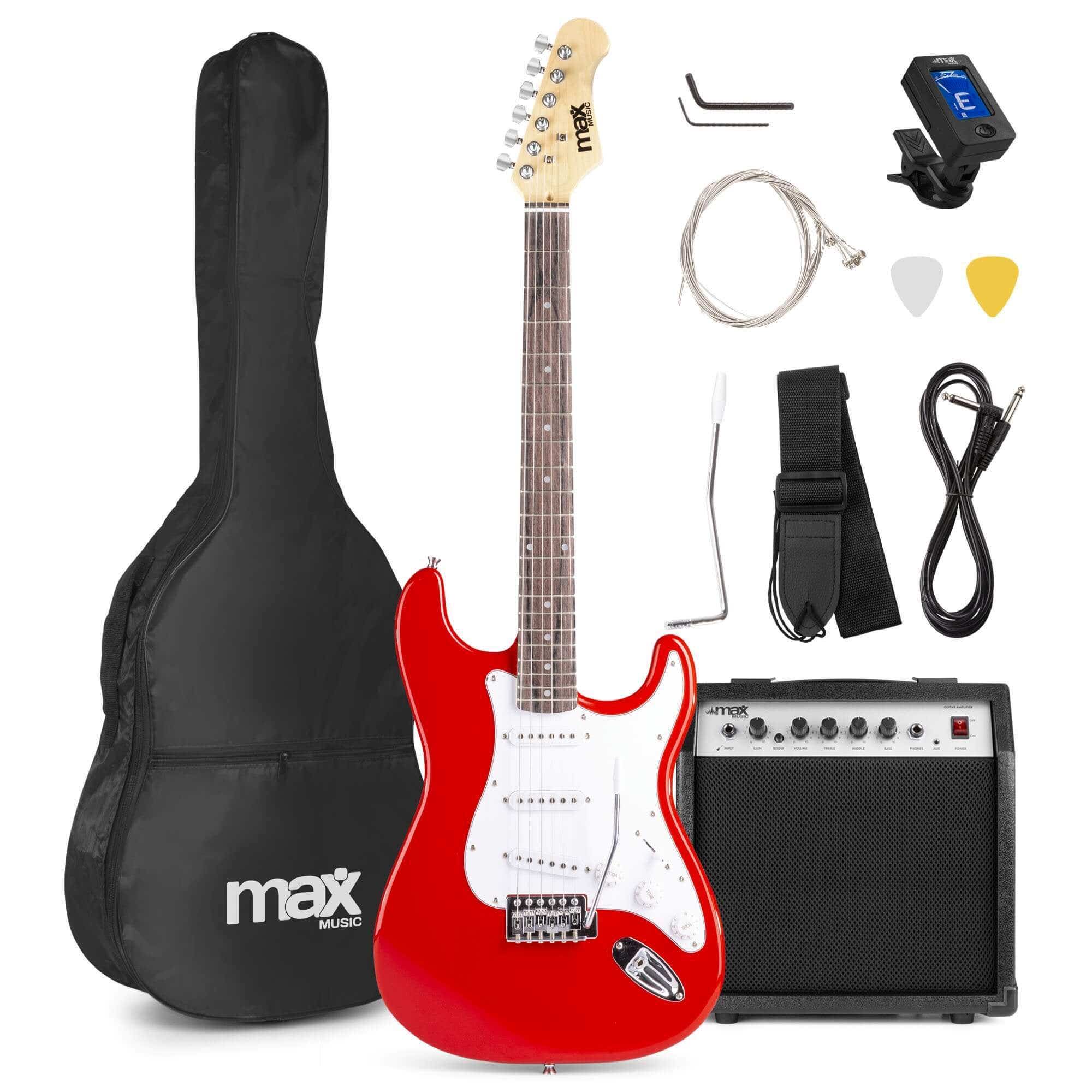 Retourdeal - MAX GigKit elektrische gitaar starterset met o.a. 40W versterker - 4/4 - Rood