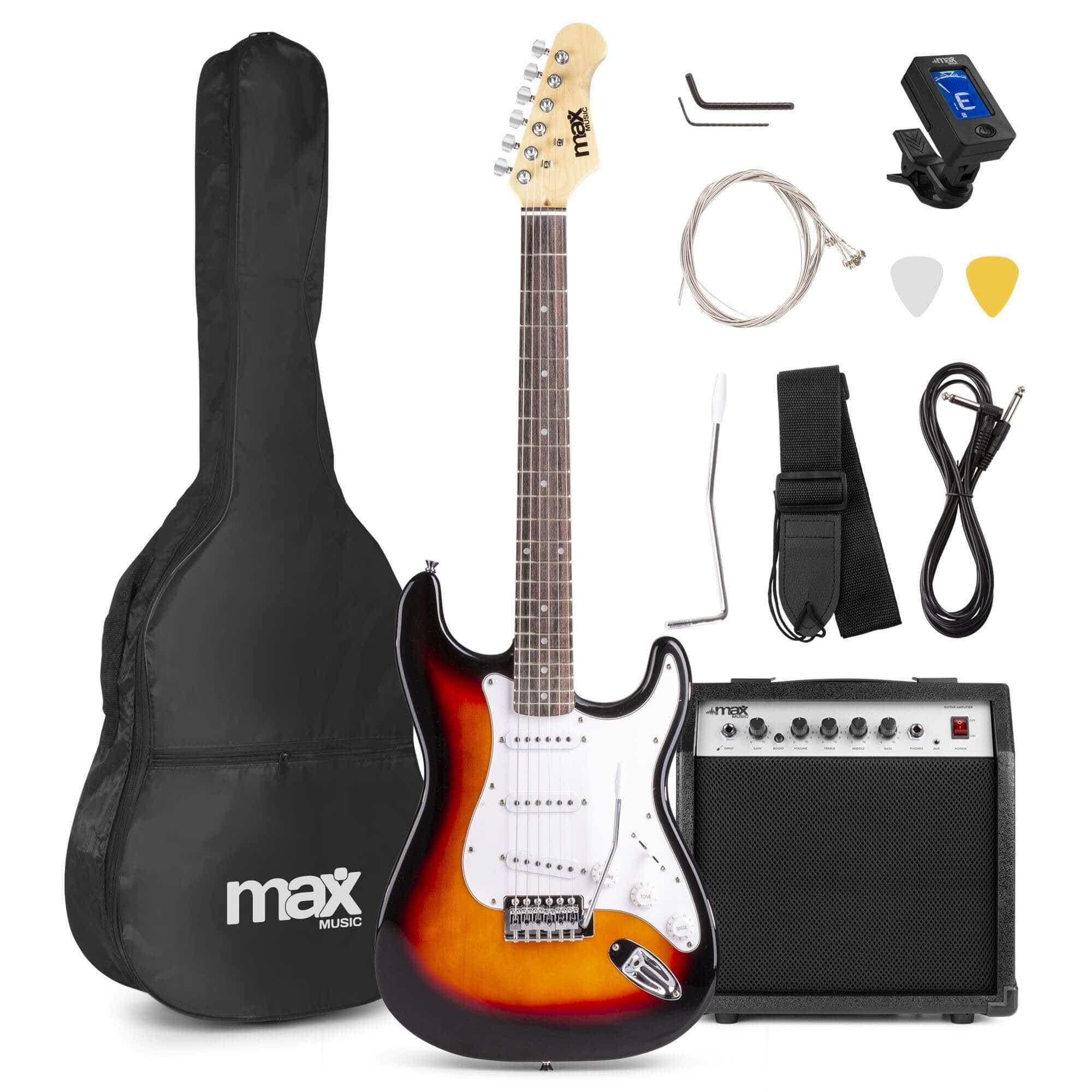 Retourdeal - MAX GigKit elektrische gitaar starterset met o.a. 40W versterker - 4/4 - Sunburst
