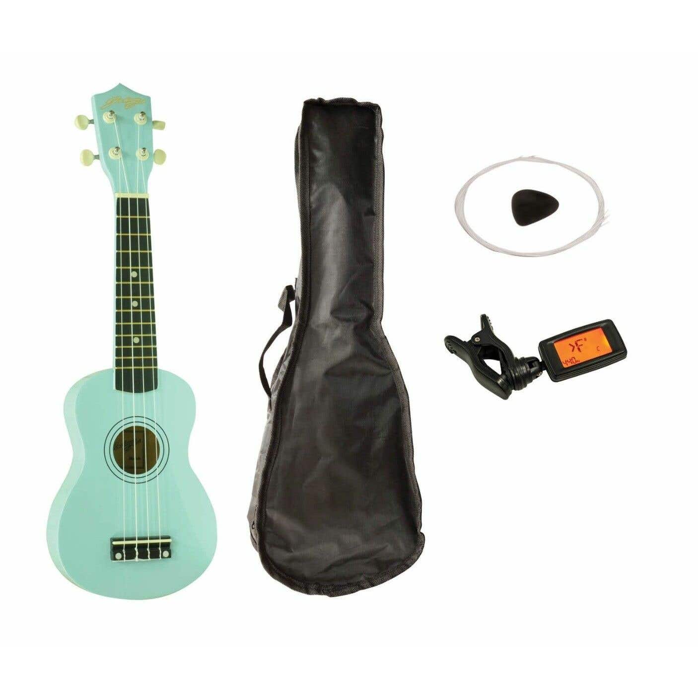 Johnny Brook JB310C Soprano Ukelele starterset - Blauw