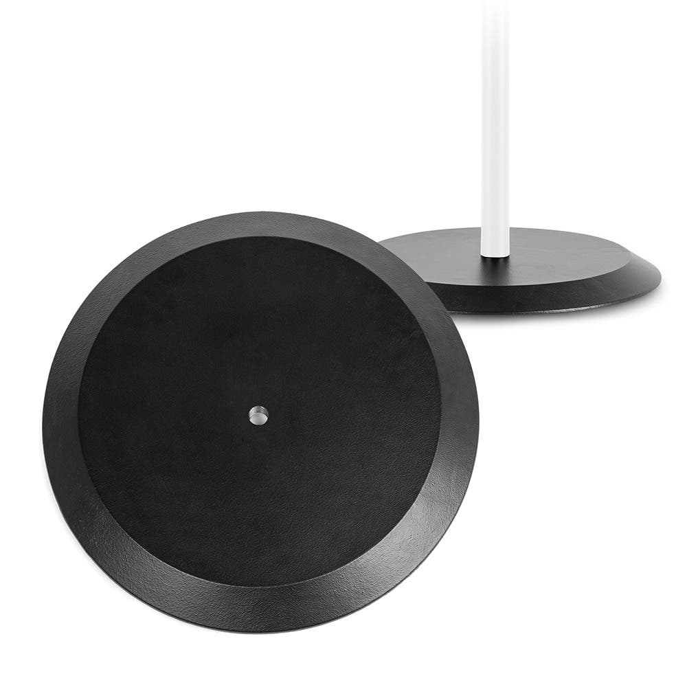 Vonyx MPS-B45R ronde baseplate - Met M20-schroefdraadbus - 46 cm diameter - Zwart