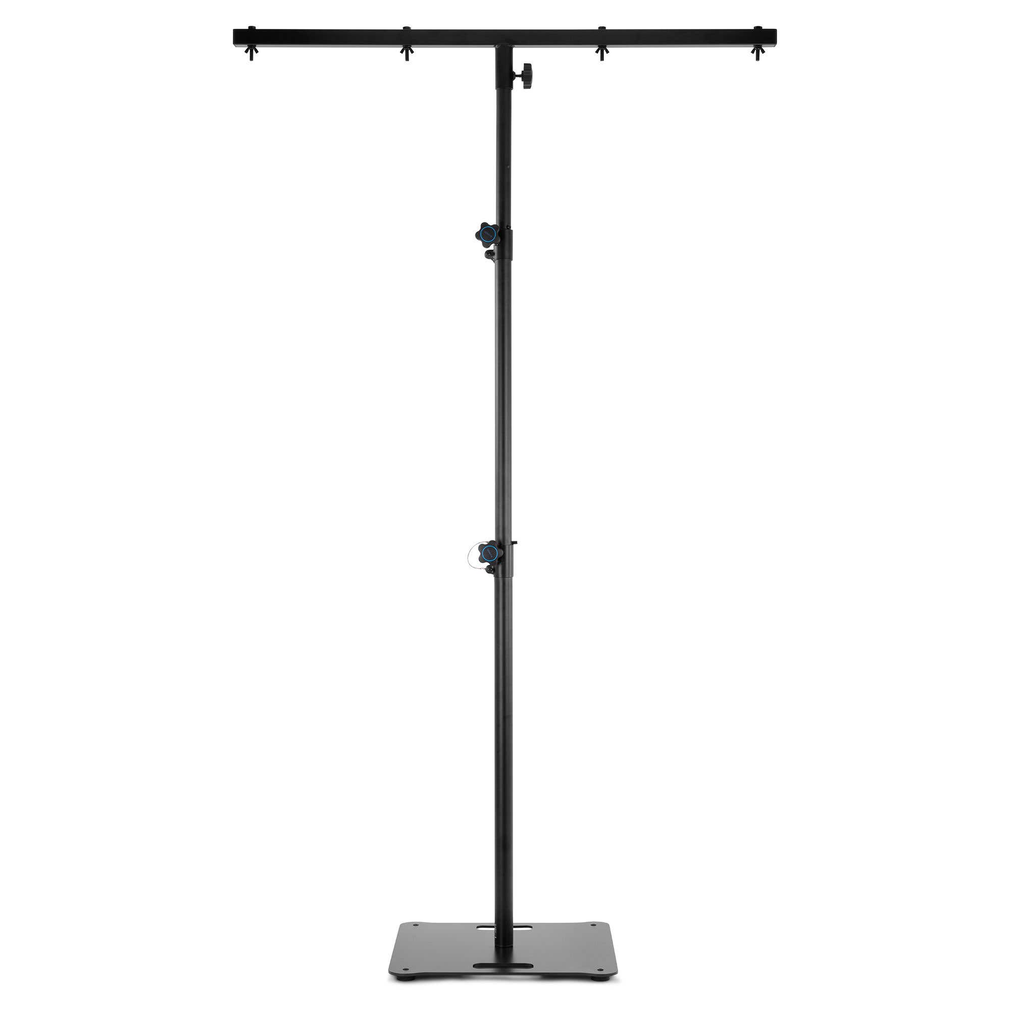 Vonyx lichtstatief pro - Met T-bar en baseplate - Voor 4 fixtures - 112 tot 260cm - 25 kg belastbaar