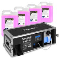 BeamZ F1600 Fazer rookmachine in flightcase - Met 20 liter rookvloeistof - DMX - 1600W