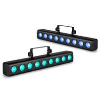 Set van 2 Fuzzix Orion Party Barren - Met 9x 6W RGBW LED’s - DMX - Inclusief afstandsbediening