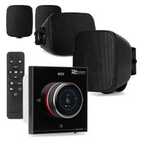 Power Dynamics BD30B outdoor speakers met B100B inbouw versterker - IPX5 waterdicht - 4x 25W