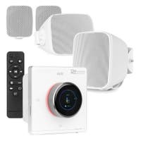 Power Dynamics BD30W outdoor speakers met B100W inbouw versterker - IPX5 waterdicht - 4x 25W