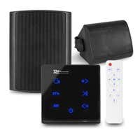 Power Dynamics set van 2 BGO40 speakers met de A50B inbouw versterker - Bluetooth - 2x 20W - Zwart