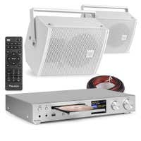 Power Dynamics PDW5W indoor muziekinstallatie - Met speakers en tuner - WiFi internetradio - Wit