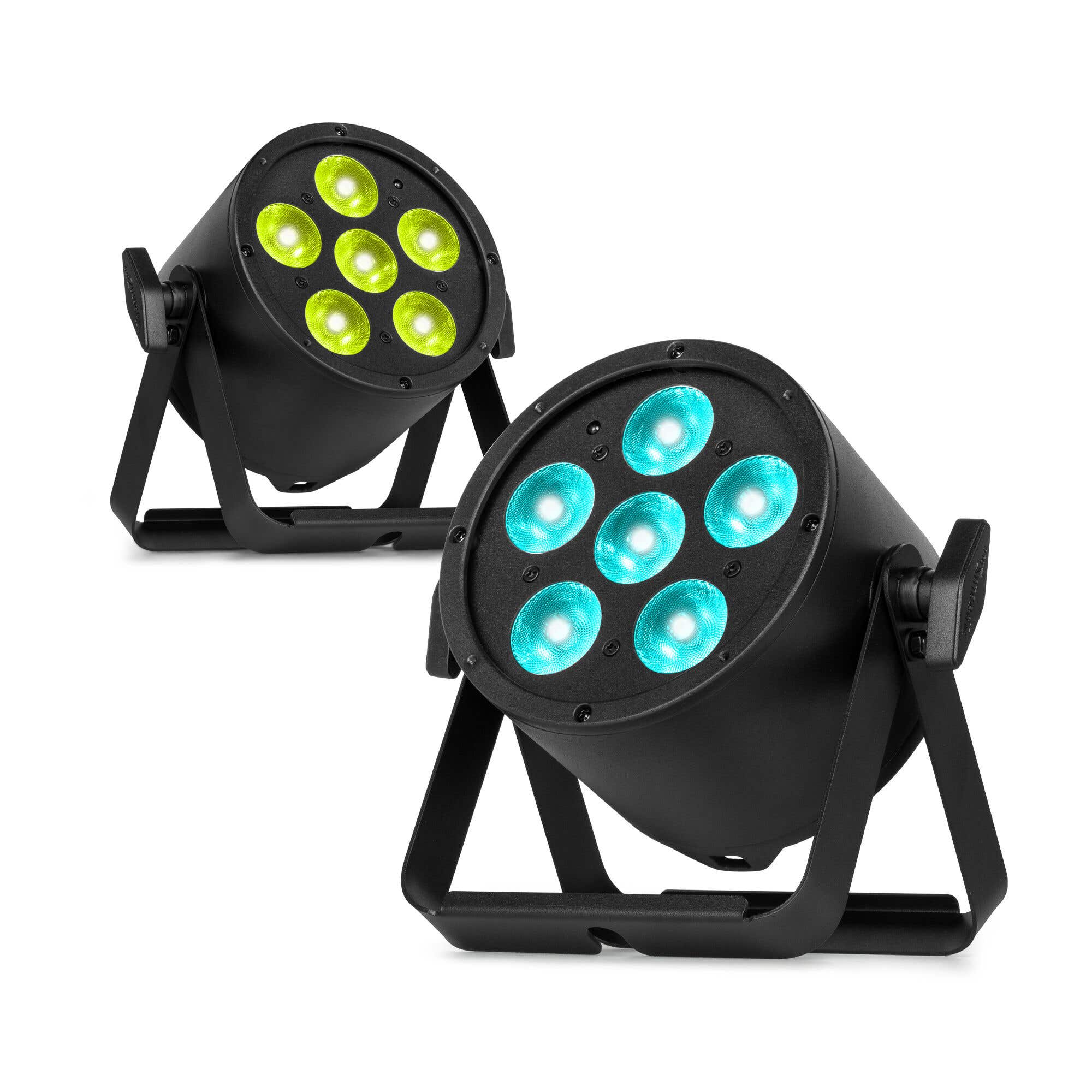 BeamZ Pro set van 2 BAC322 LED Parren - Pro Par met RGBALC LED’s - 6x 10W