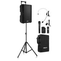 Vonyx VSA700-BP portable speaker set met beschermhoes en luidsprekerstatief - 1000W