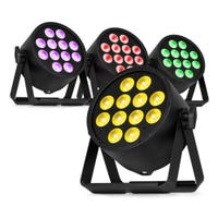 BeamZ Pro set van 4 BAC334 LED Parren - ProPar met RGBWA-UV LED’s - 12x 10W