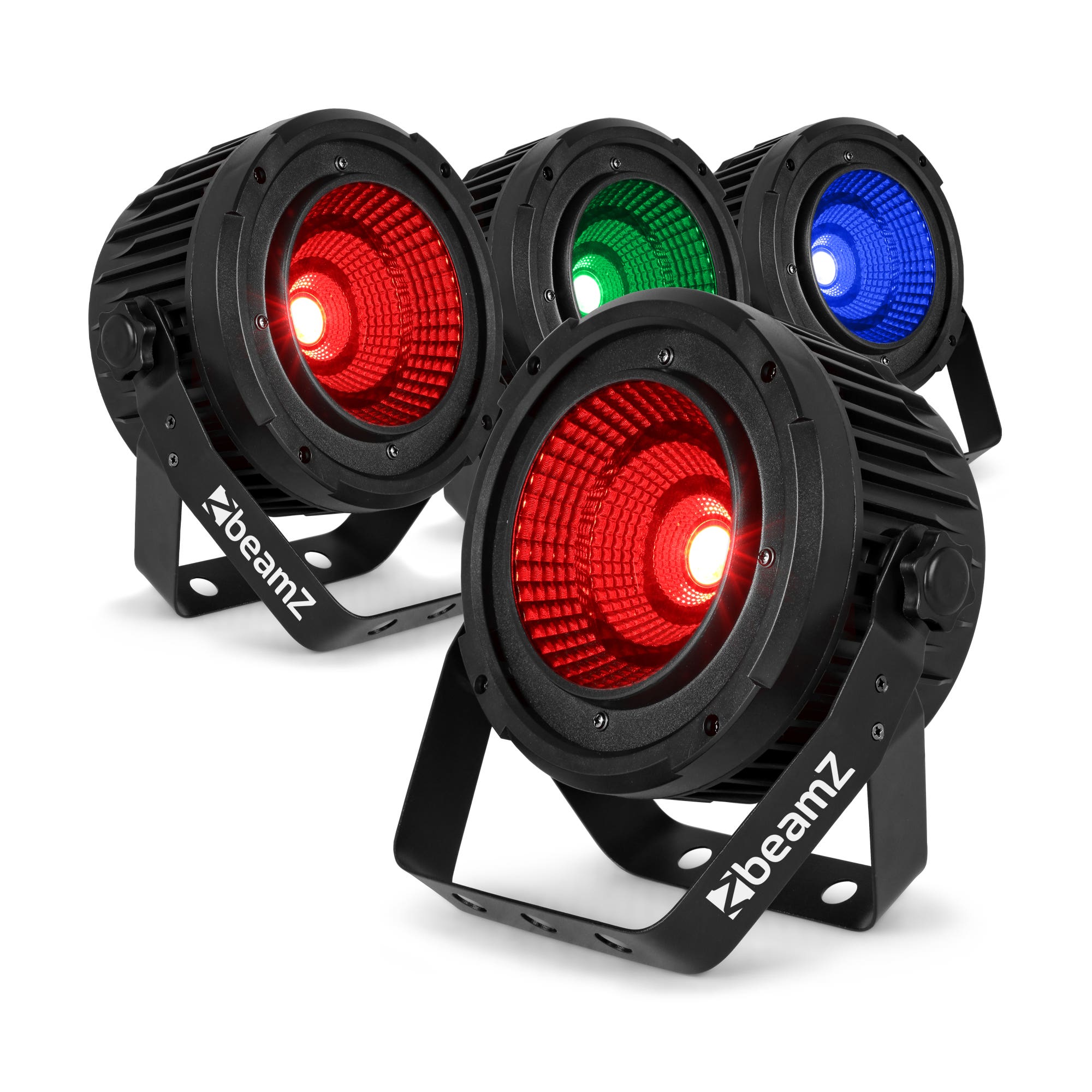 BeamZ set van 4 COB50 compacte LED Parren - Spot met 50W COB LED