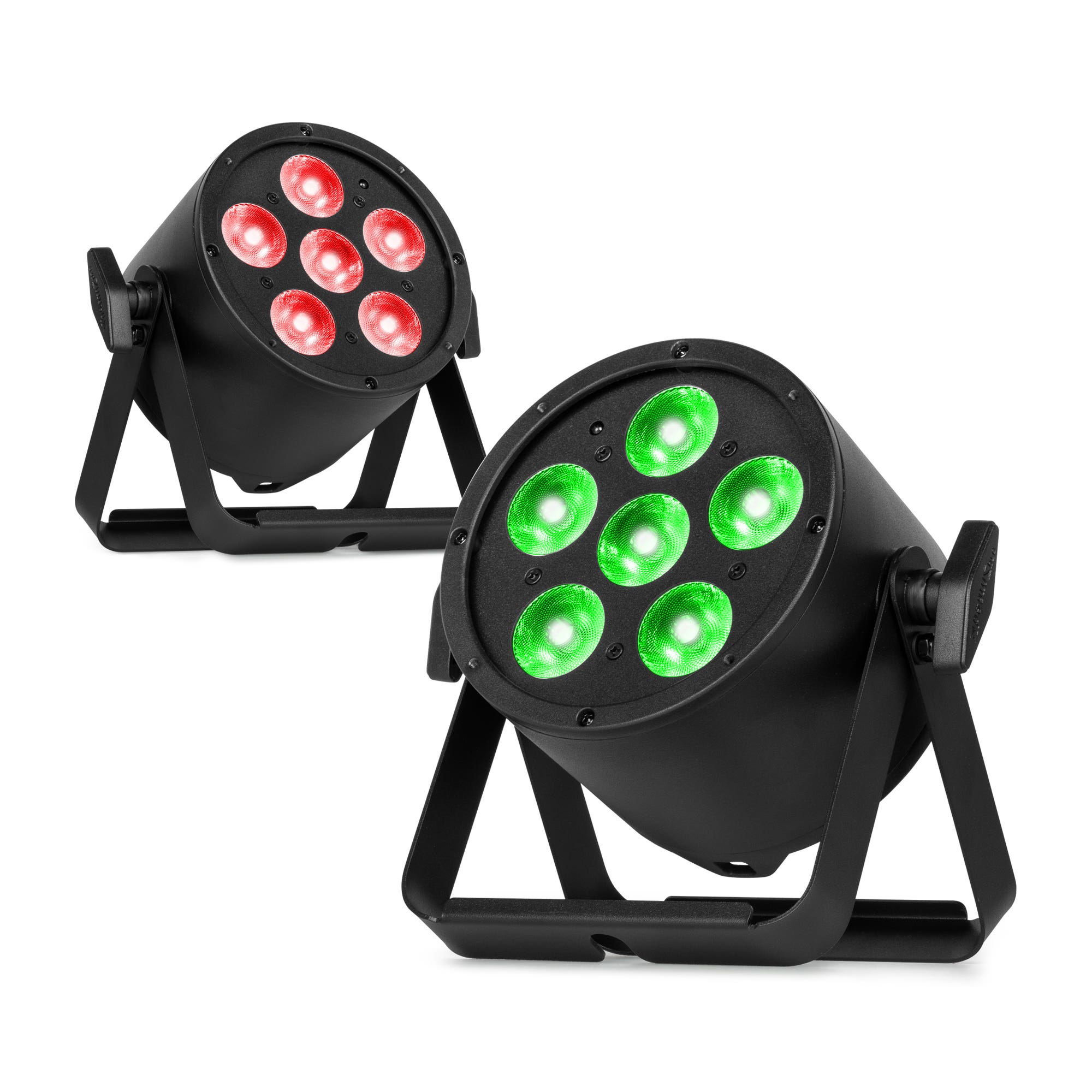 BeamZ Pro set van 2 BAC320 LED Parren - Pro Parren met RGBW LED’s - 6x 8W