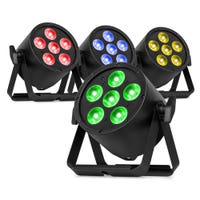 BeamZ Pro set van 4 BAC320 LED Parren - Pro Parren met RGBW LED’s - 6x 8W