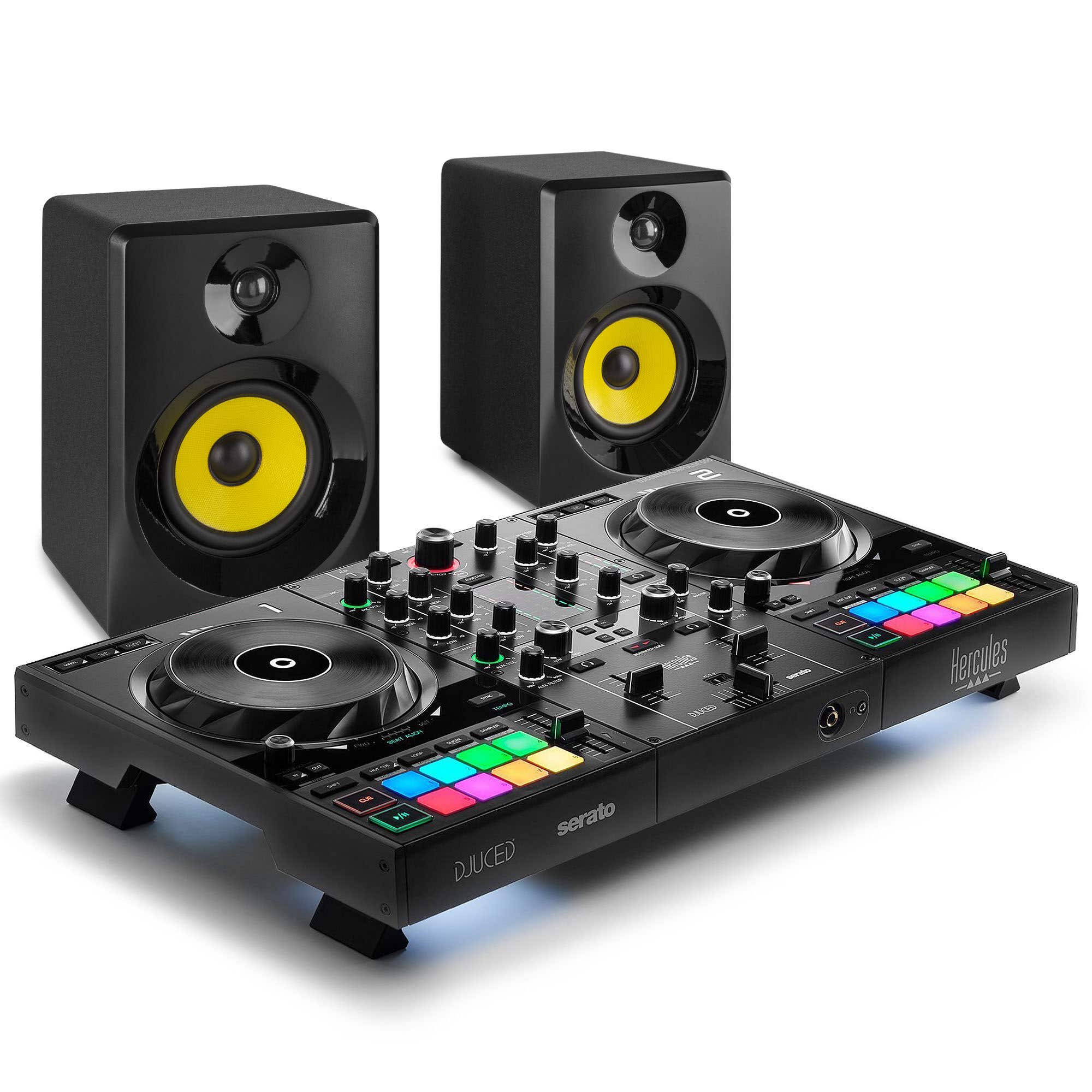 DJ starter set met Hercules DJControl Inpulse 500 en Vonyx SMN40B