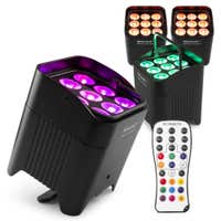 BeamZ Professional BBP59 uplight set van 4 stuks - IP65 Waterdicht - Verwisselbare accu - RGBWA-UV