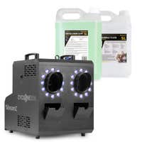 BeamZ Cyclone200 Rook- en bellenblaasmachine combi - 24 RGBW LED’s - Incl. 5L vloeistof
