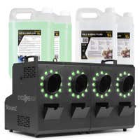 BeamZ Cyclone400 Rook- en bellenblaasmachine combi - 48 RGBW LED’s - Incl. 10L vloeistof