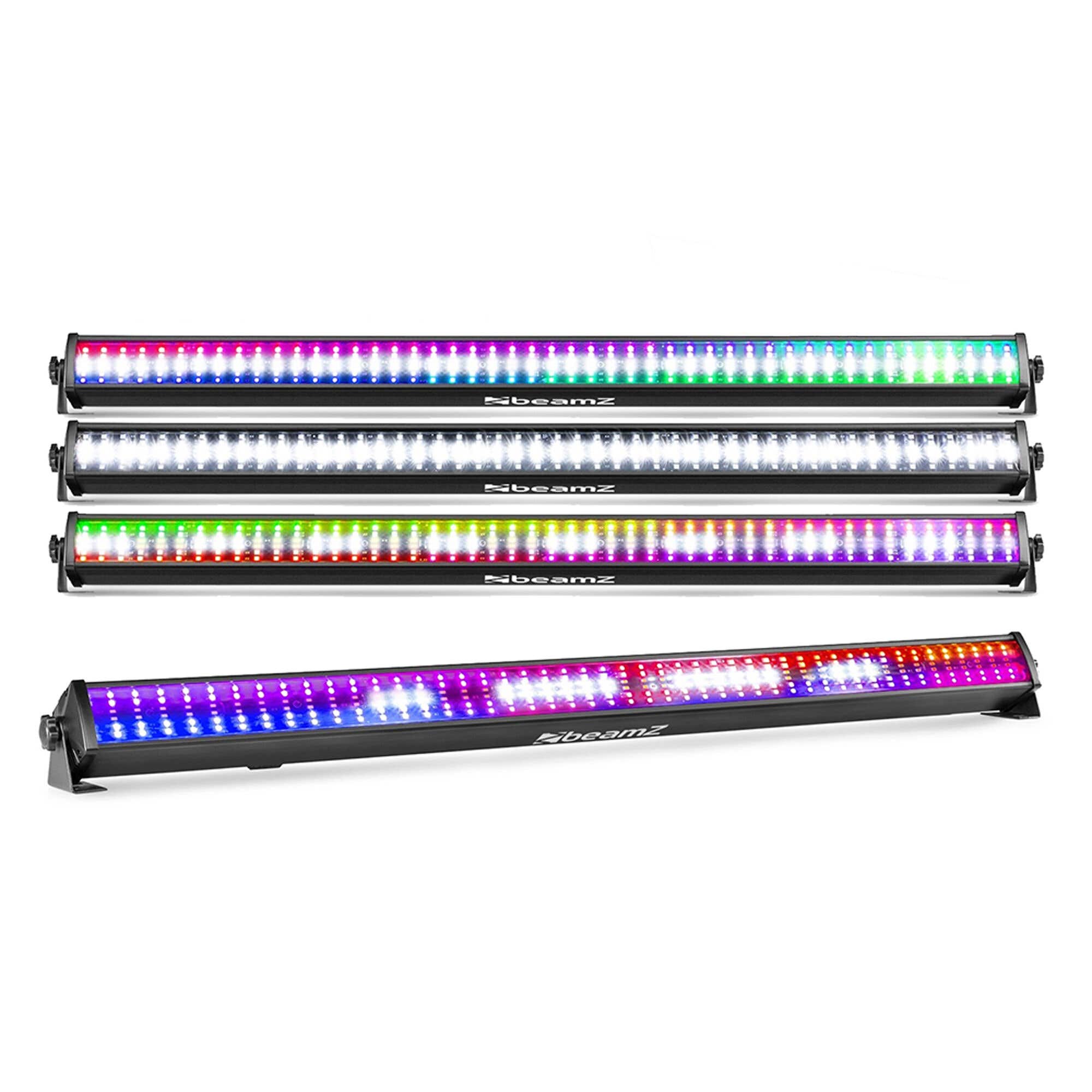 BeamZ set van 4 LCB288 RGBW LED Barren - Wash en stroboscoop - 102 cm
