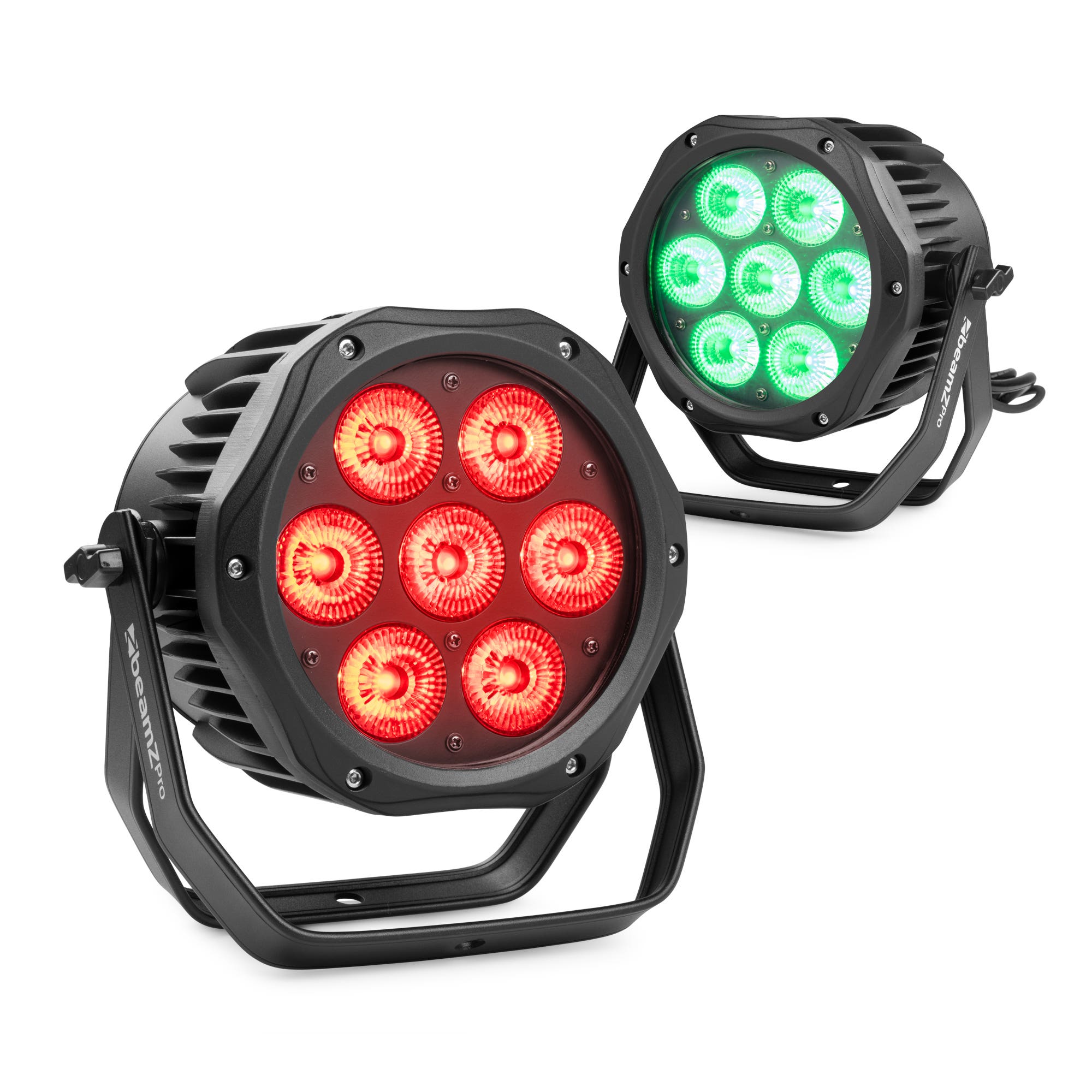 BeamZ Pro set van 2 BWA410 aluminium LED Parren - RGBW voor buiten 7x 10W 