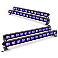 BeamZ set van 4 BUVW123 LED bars met 12 UV / warm white LED's - 40W