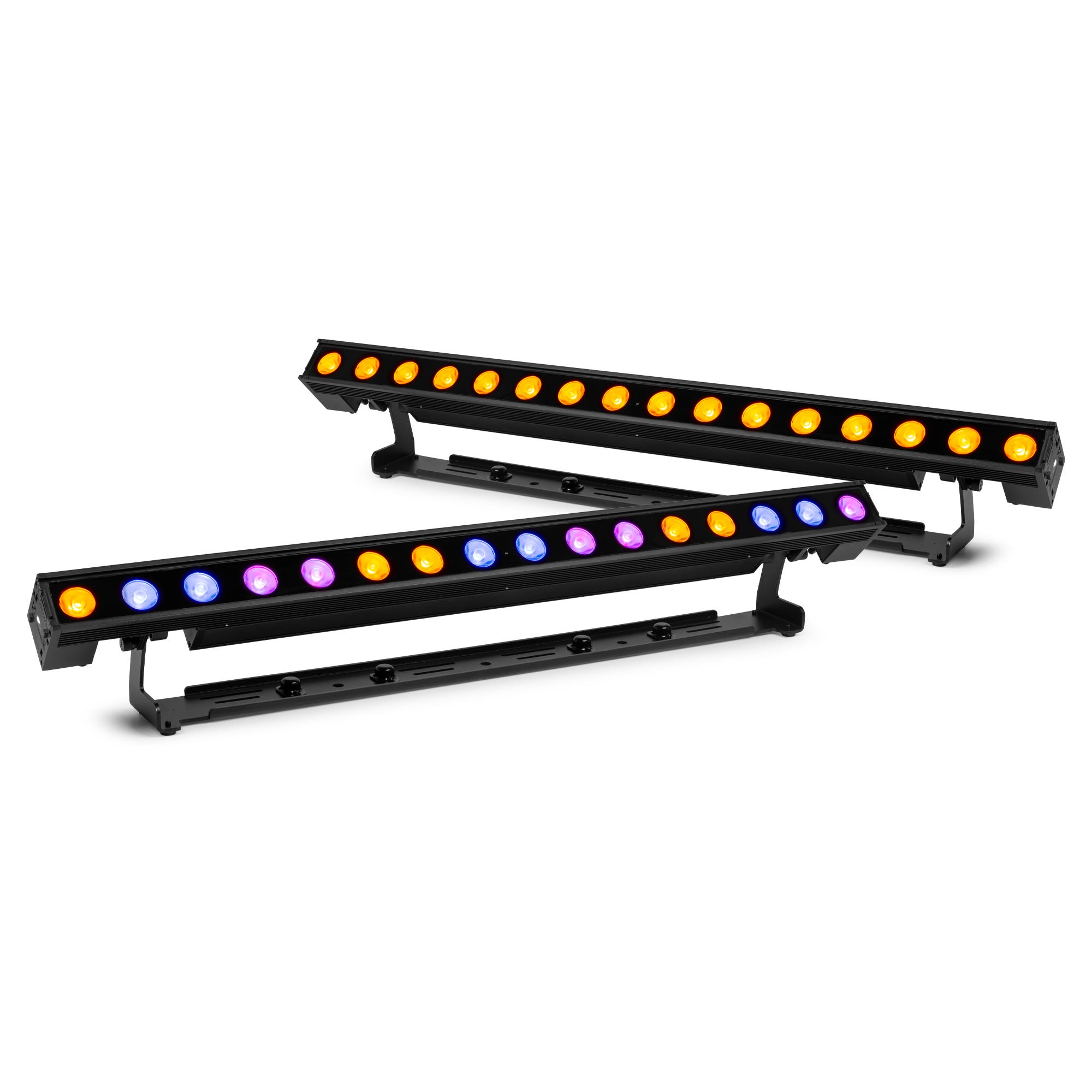 BeamZ Pro set van 2 DOTBAR BAT1 barren - IP65 LED bar met pixelcontrol en slim koppelsysteem - RGBW